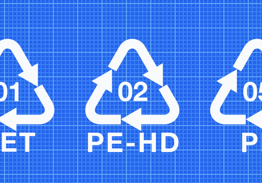 Recycling code icons