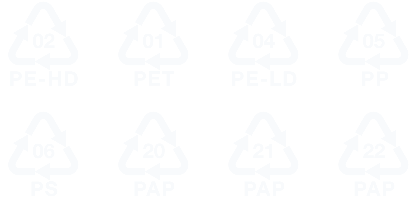 Recycling icons set