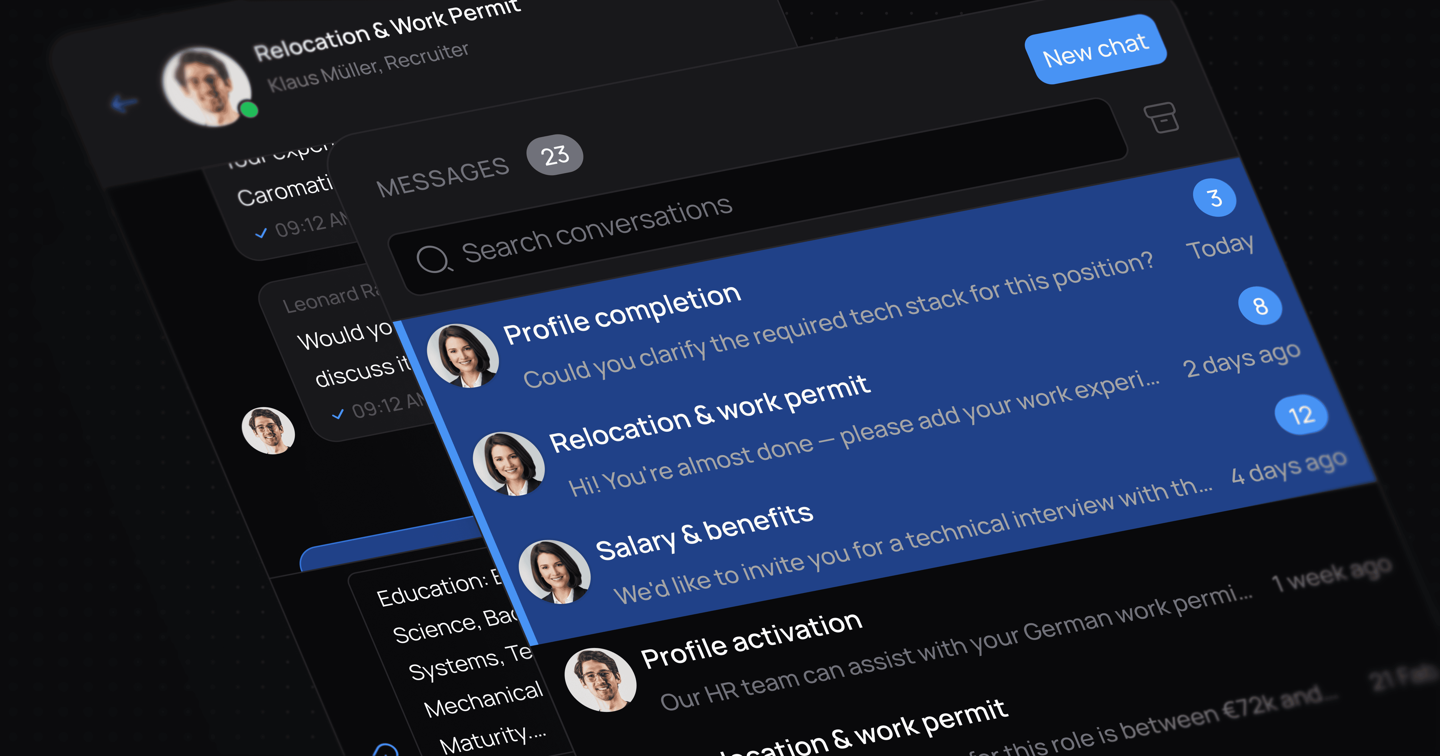 Messaging feature showcase